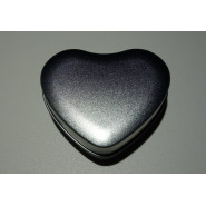 Boîte en aluminium coeur argenté