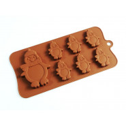 Moule en silicone Pingouins