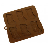 Moule en silicone Les bottes du Père Noël