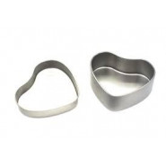 Boîte en aluminium petit coeur blanc