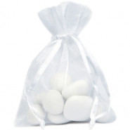 Lot de 10 sacs en organdi blanc