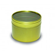 Boite ronde en aluminium Or 100ml